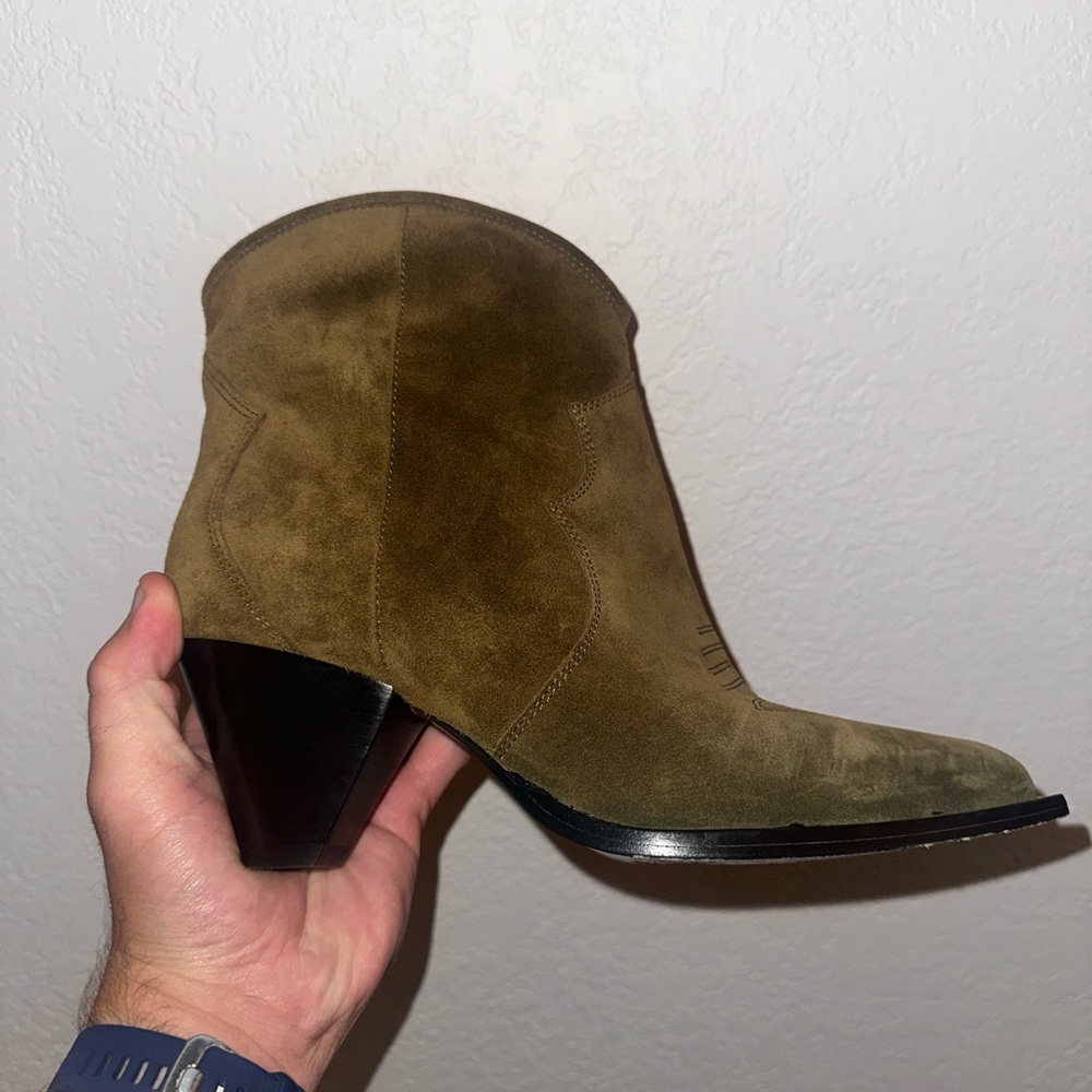 Used Isabel Marant Darizo Suede Western Boots Size 39 - Picture 3 of 6